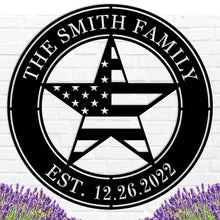 Patriotic Family Metal Sign