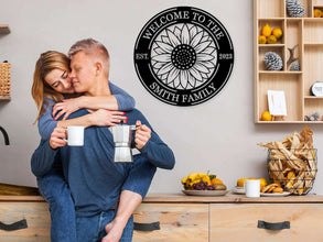 Custom Sunflower Welcome Sign