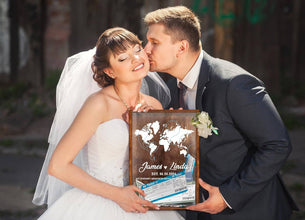 Personalized Travel Adventure Shadow Box