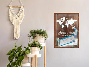 Personalized Travel Adventure Shadow Box