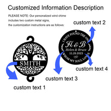 Personalized Wedding Wind Chime