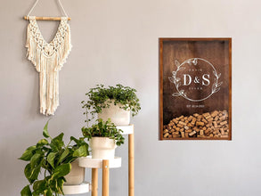 Personalized Wine Cork Shadow Box