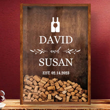 Personalized Wine Cork Shadow Box