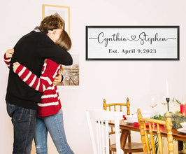 Personalized Wood Couple Plaque