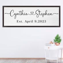 Personalized Wood Couple Plaque