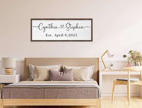 Personalized Wood Couple Plaque