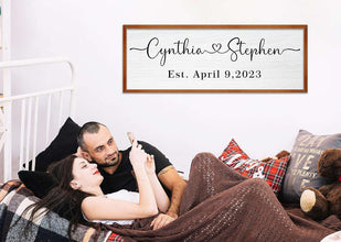 Personalized Wood Couple Plaque