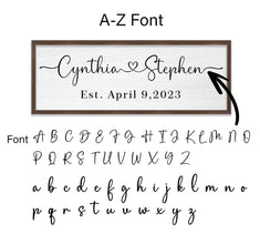 Personalized Wood Couple Plaque