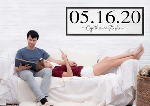 Personalized Wood Couple Plaque