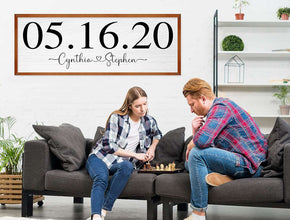 Personalized Wood Couple Plaque