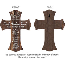 Personalized Wooden Cross Baptism Gift