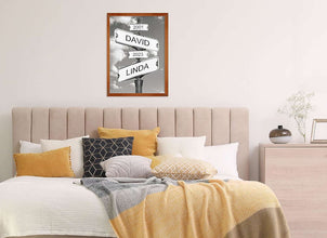 Personalized Wooden Intersection Sign