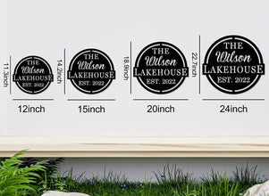 Personalized Lake House Sign