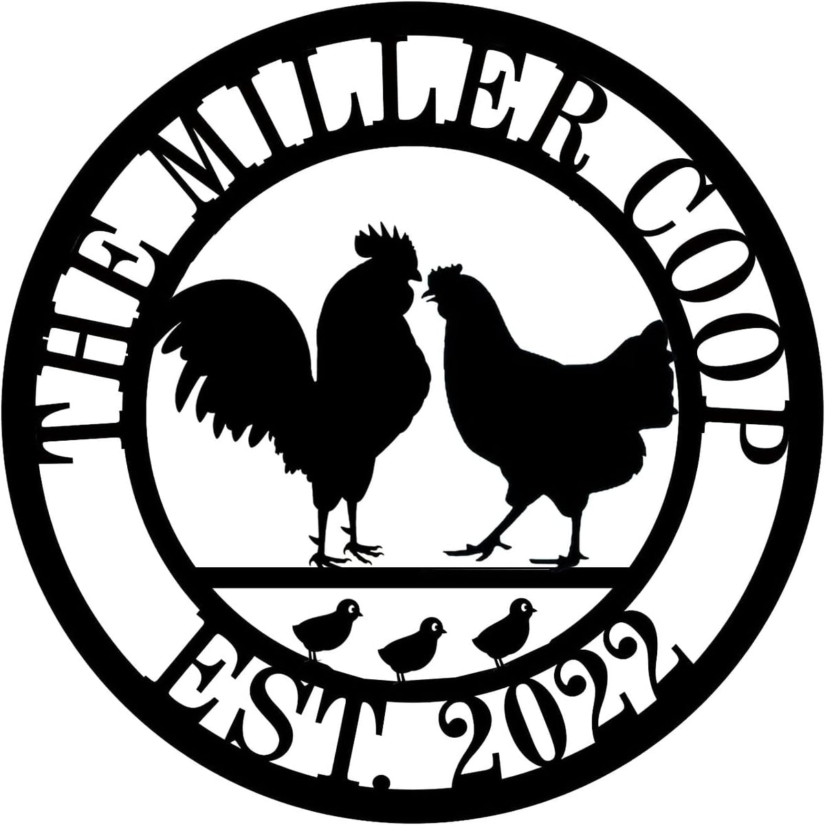 Custom Metal Farmyard Sign Main image