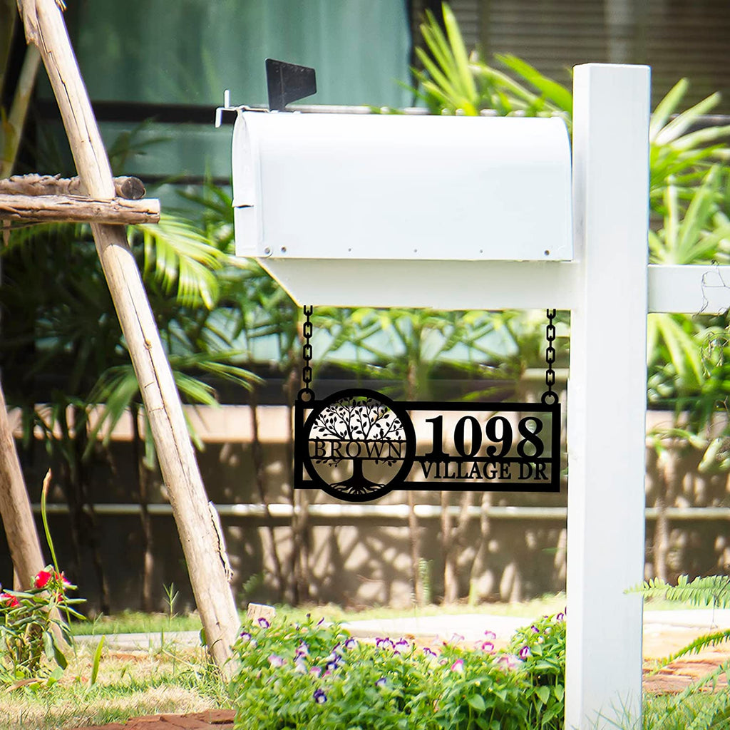 Hanging Address Sign