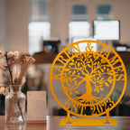 Custom Tree of Life Metal Tabletop Sign