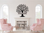 Custom Family Tree Heart Metal Sign