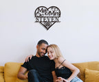 Heart Mr & Mrs Sign
