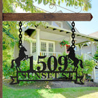 Custom Horse Address Plaque