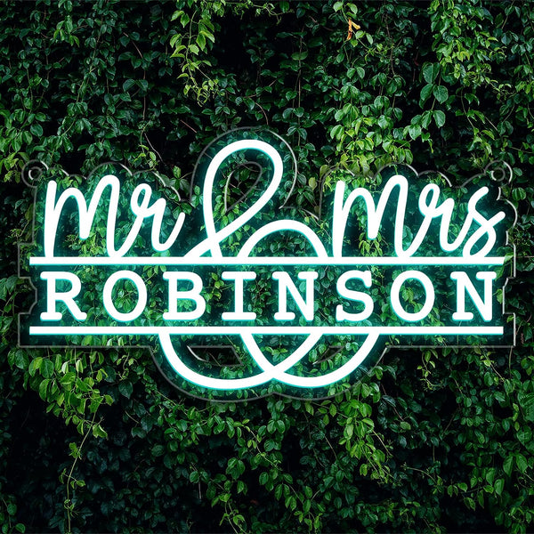 Custom Wedding Name Neon Sign