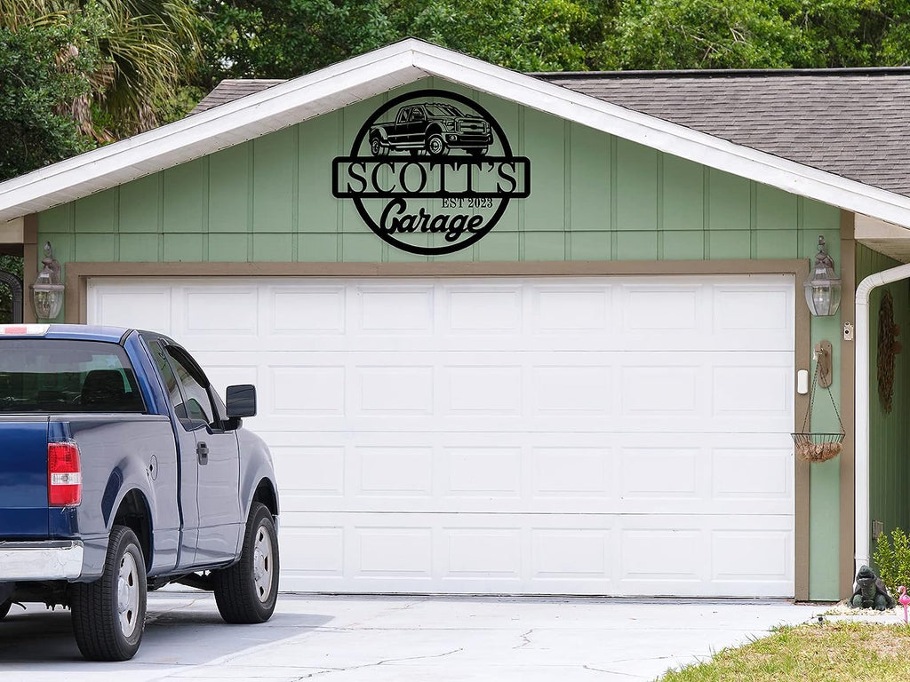 Custom Metal Garage Sign for Personalized Garage Decor ENFODREAM