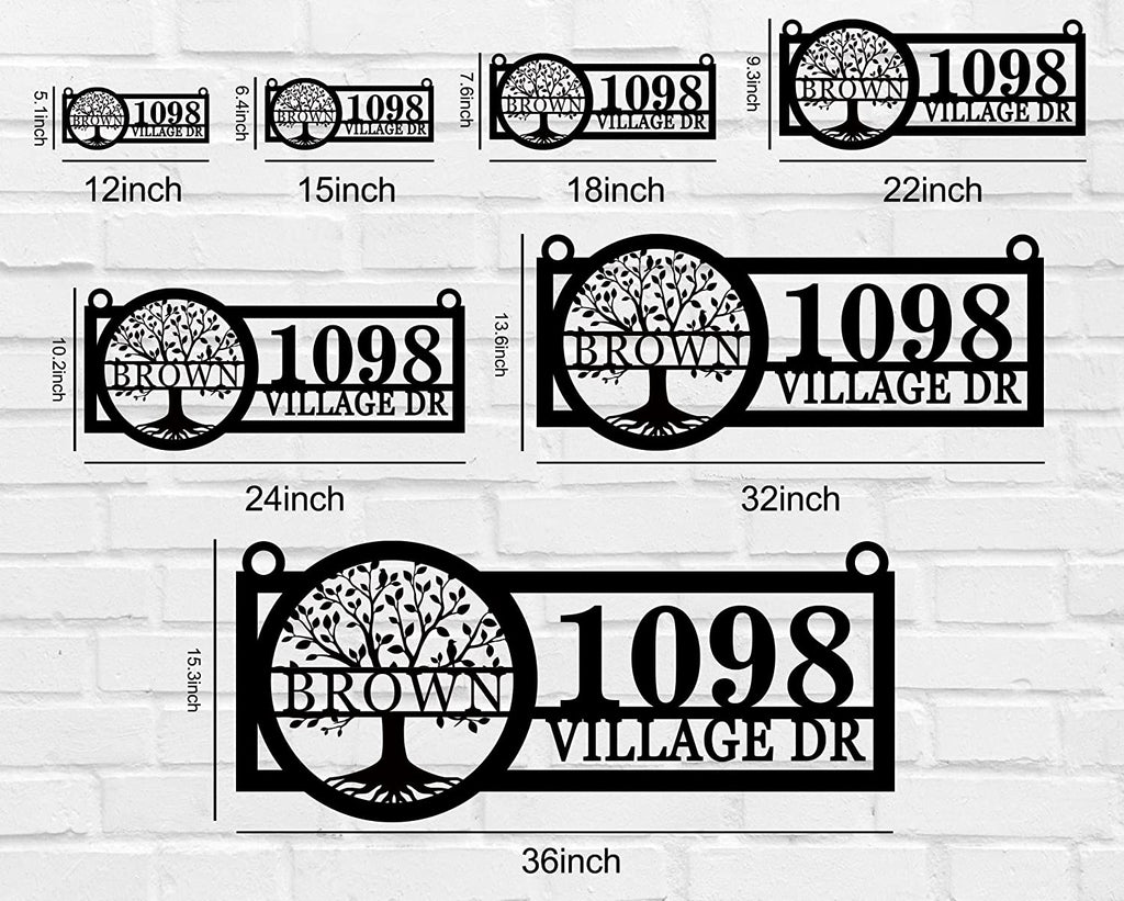 Hanging Address Sign