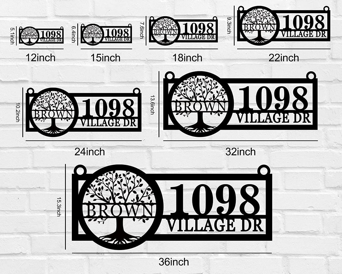 Hanging Address Sign