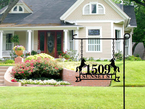 Custom Horse Address Plaque