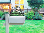Custom Family Monogram Stainless Steel Mailbox Sign