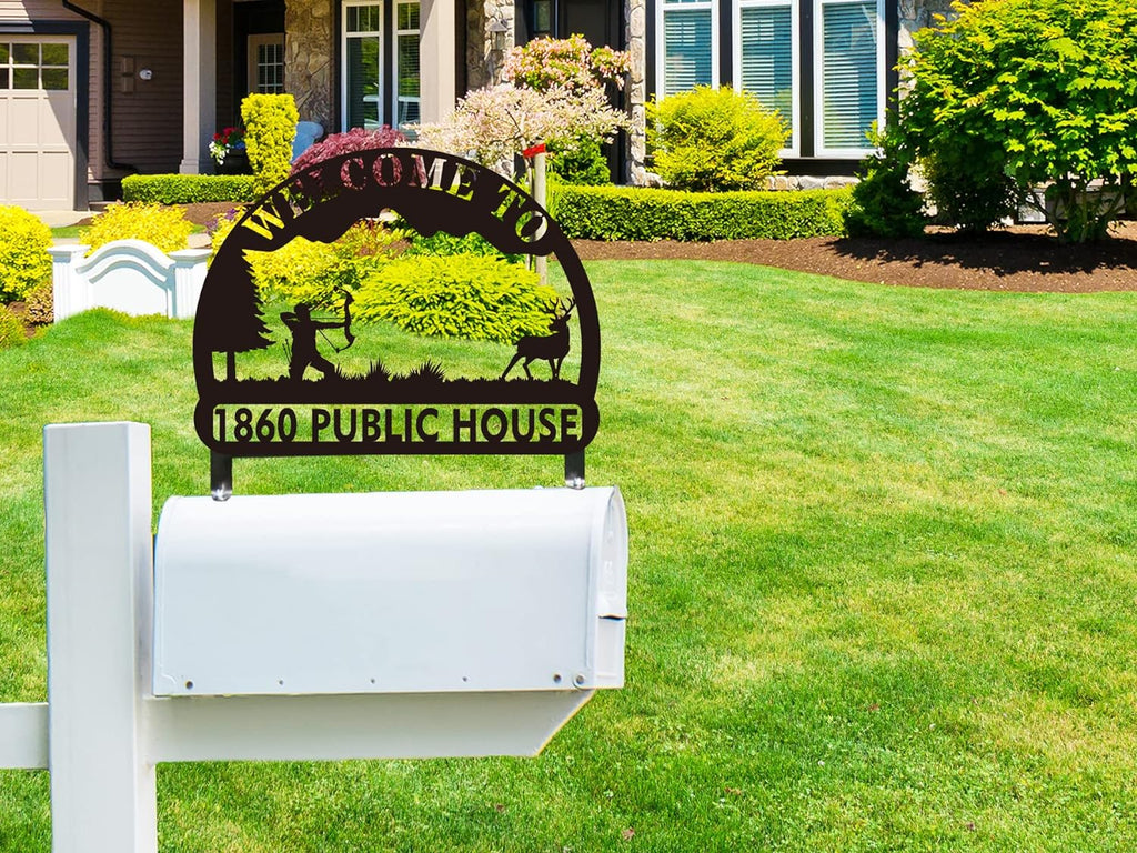 Hunting Deer Mailbox Topper
