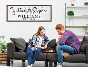 Custom Wood Family Sign