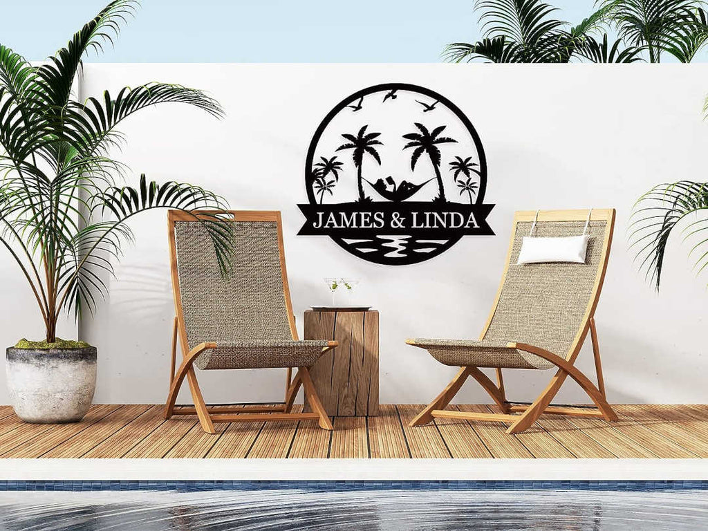 Custom Hammock Metal Sign