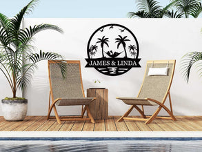 Custom Hammock Metal Sign