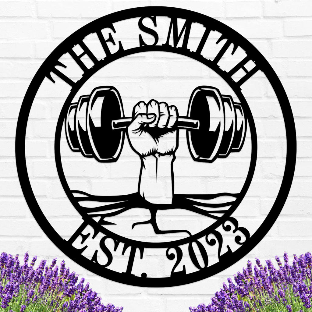 Fitness Themed Metal Sign
