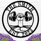 Fitness Themed Metal Sign