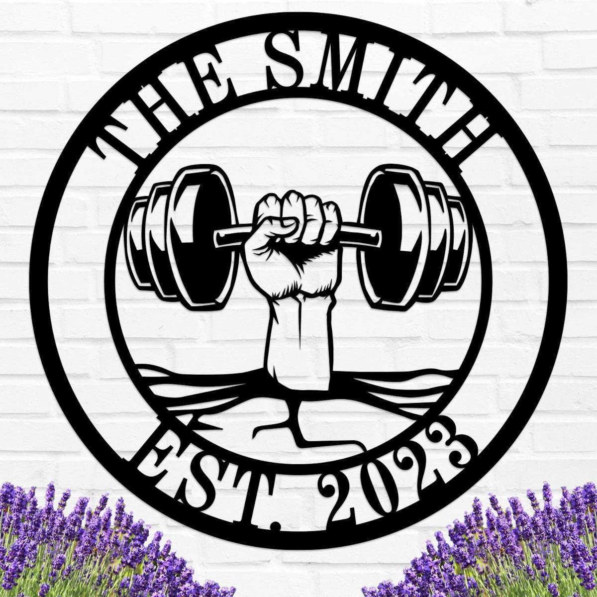 Fitness Themed Metal Sign