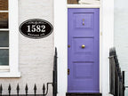 Custom Oval Address Plaque