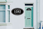 Custom Oval Address Plaque