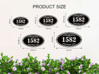 Custom Oval Address Plaque