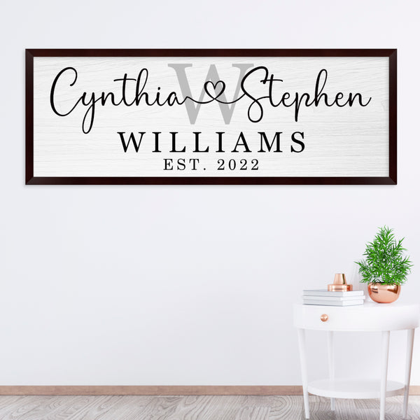 Custom Wood Family Sign