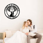 Wedding Couple Metal Sign