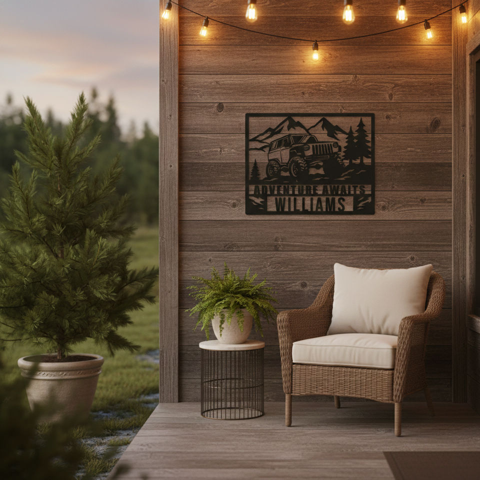 Custom Jeep Metal Sign Secondary image