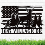 Custom Flag Address Sign