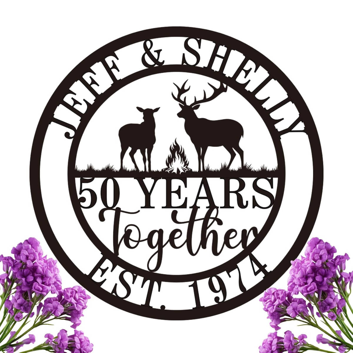 Anniversary Deer Sign