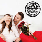 Custom Lovebirds Years Together Anniversary Metal Sign