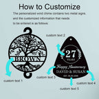 Custom Anniversary Wind Chime