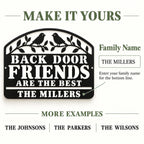 Personalization guide highlighting the family name line with The Millers example and three additional surname suggestions.