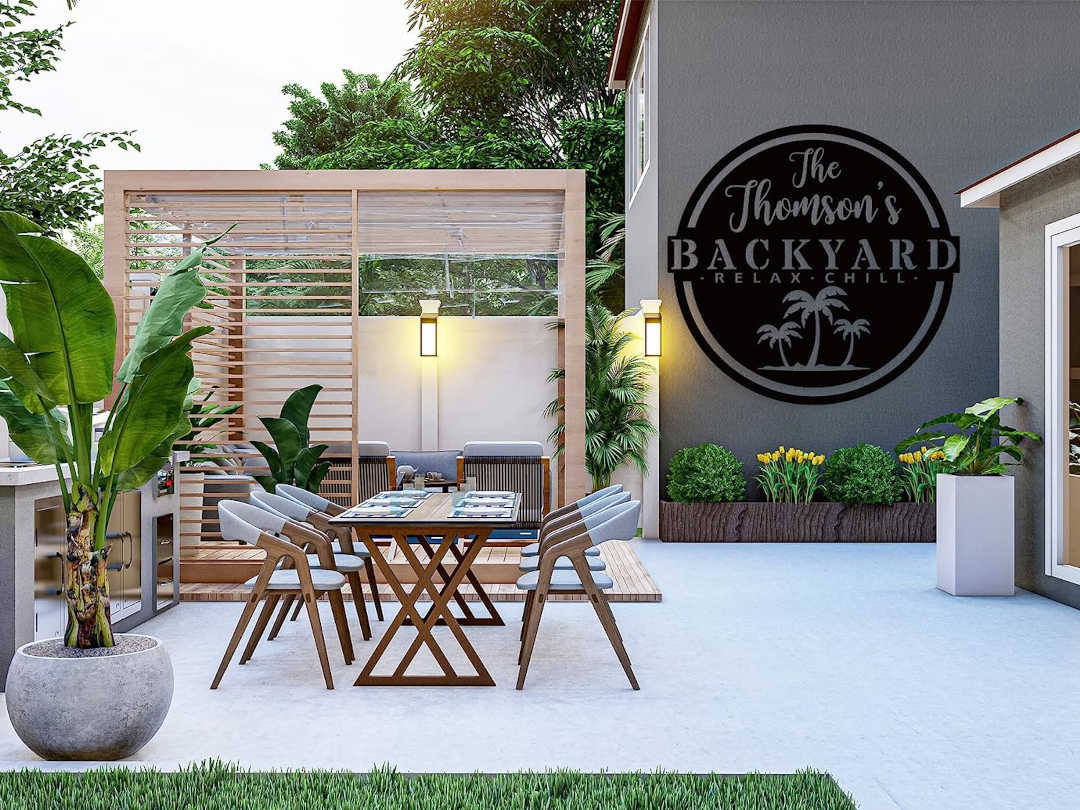 Custom Backyard Welcome Sign Secondary image