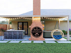 Custom Backyard Welcome Sign