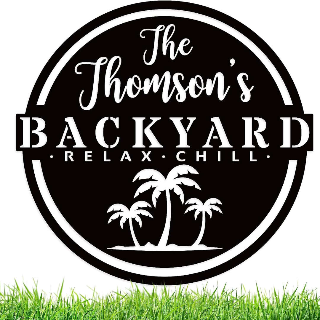 Custom Backyard Welcome Sign Main image